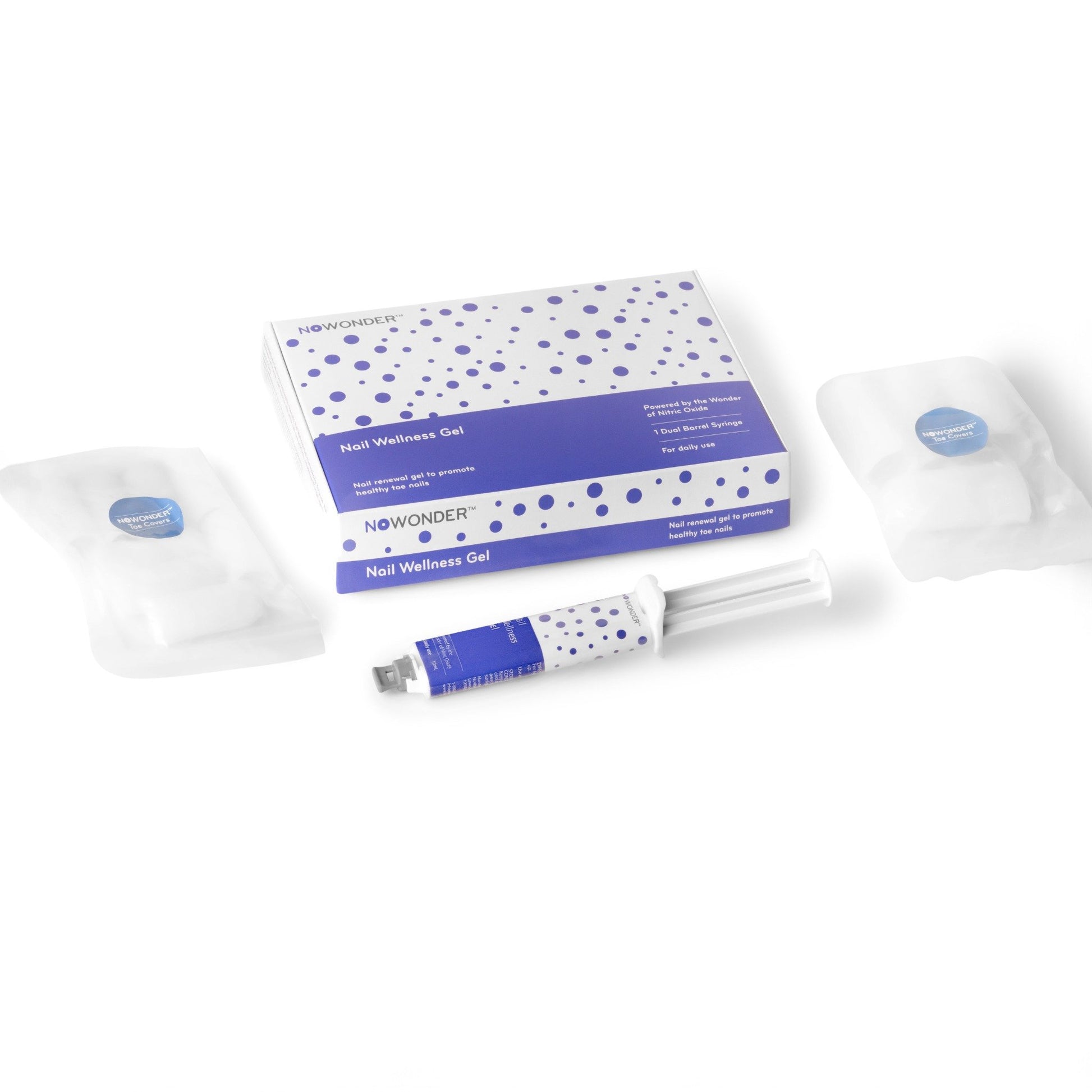 Nail wellness gel with packaging on a white background