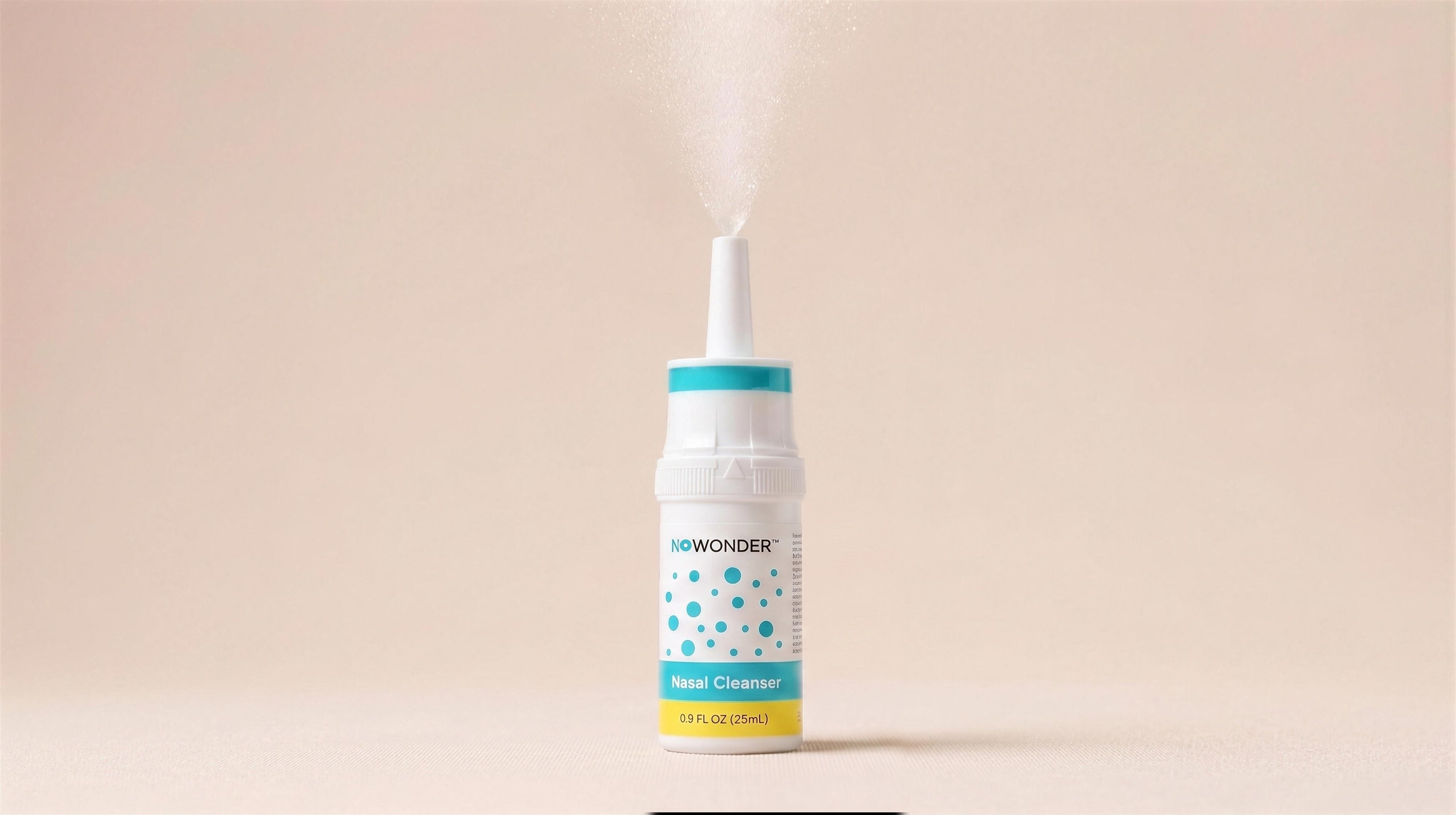 NOWonder nasal cleanser bottle close-up