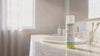 Push-in to NOWonder Nasal Cleanser on bright bathroom counter
