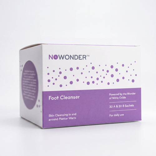 NOWONDER Foot Cleanser Box, studio packshot